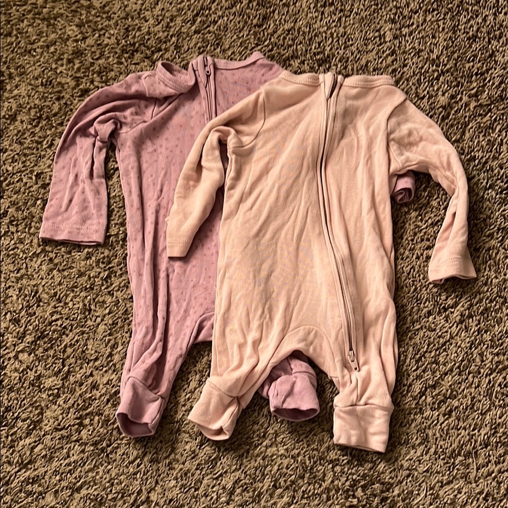 Baby Girl One Piece Set - Pink and Purple